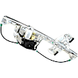 Rear, Driver and Passenger Side Power Window Regulator, With Motor