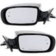 Driver and Passenger Side Mirrors, Power Adjust, Manual Folding, Heated, Chrome, In-housing Signal Light, With memory, With Puddle Light, No Auto-Dimming, With Blind Spot Detection in Glass