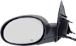 Driver and Passenger Side Mirrors, Power Adjust, Manual Folding, Heated, Textured Black, No Signal Light, No Memory, No Puddle Light, No Auto-Dimming, No Blind Spot Feature