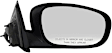 Driver and Passenger Side Mirrors, Power Adjust, Non-Folding, Non-Heated, Textured Black, No Signal Light, No Memory, No Puddle Light, No Auto-Dimming, No Blind Spot Feature