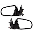 Sedan Driver and Passenger Side Mirror, Power Adjust, Non-Heated, Non-Folding, Paintable, No Signal Light, No Memory, No Puddle Light, No Auto-Dim, No Blind Spot Feature