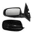 Sedan Driver and Passenger Side Mirror, Power Adjust, Heated, Manual Folding, Paintable, No Signal Light, No Memory, No Puddle Light, No Auto-Dimming, No Blind Spot Feature