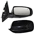 Sedan Driver and Passenger Side Mirror, Power Adjust, Heated, Manual Folding, Paintable, No Signal Light, No Memory, No Puddle Light, No Auto-Dimming, No Blind Spot Feature
