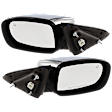 Sedan Driver and Passenger Side Mirror, Power Adjust, Heated, Manual Folding, Chrome, No Signal Light, No Memory, No Puddle Light, No Auto-Dim, No Blind Spot Feature