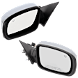 Driver and Passenger Side Mirrors, Power Adjust, Manual Folding, Heated, Chrome, No Signal Light, No Memory, No Puddle Light, No Auto-Dimming, No Blind Spot Feature