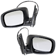 Driver and Passenger Side Mirror, Power Adjust, Heated, Manual Folding, Textured Black, No Signal Light, No Memory, No Puddle Light, No Auto-Dim, No Blind Spot Feature