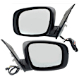 Driver and Passenger Side Mirror, Power Adjust, Heated, Power Folding, Chrome, In-housing Signal Light, Driver Side - With Memory; Passenger Side - No Memory, No Puddle Light, No Auto-Dim