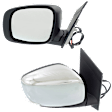Driver and Passenger Side Mirror, Power Adjust, Heated, Manual Folding, Chrome, In-housing Signal Light, No Memory, No Puddle Light, No Auto-Dim, No Blind Spot Feature