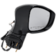 Driver and Passenger Side Mirror, Power Adjust, Heated, Manual Folding, Paintable, In-housing Signal Light, No Memory, No Puddle Light, No Auto-Dim, With Blind Spot Detection in Glass