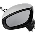 Driver and Passenger Side Mirror, Power Adjust, Heated, Manual Folding, Paintable, In-housing Signal Light, No Memory, No Puddle Light, No Auto-Dim, With Blind Spot Detection in Glass