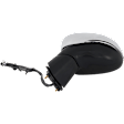 Driver and Passenger Side Mirror, Power Adjust, Heated, Manual Folding, Paintable, In-housing Signal Light, No Memory, No Puddle Light, No Auto-Dim, With Blind Spot Detection in Glass
