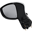 Driver and Passenger Side Mirror, Power Adjust, Heated, Manual Folding, Paintable, In-housing Signal Light, No Memory, No Puddle Light, No Auto-Dim, With Blind Spot Detection in Glass
