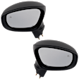 Driver and Passenger Side, Mirrors, Power Adjust, Heated, Manual Folding, Paintable, No Signal Light, No Memory, No Puddle Light, No Auto-Dimming, with Blind Spot Detection in Glass