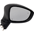 Driver and Passenger Side, Mirrors, Power Adjust, Heated, Manual Folding, Paintable, No Signal Light, No Memory, No Puddle Light, No Auto-Dimming, with Blind Spot Detection in Glass