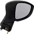 Driver and Passenger Side, Mirrors, Power Adjust, Heated, Manual Folding, Paintable, No Signal Light, No Memory, No Puddle Light, No Auto-Dimming, with Blind Spot Detection in Glass