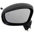 Driver and Passenger Side Mirror, Power Adjust, Heated, Power Folding, Paintable, In-housing Signal Light, With Memory, With Puddle Light, No Auto-Dim, With Blind Spot Detection in Glass