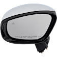 Driver and Passenger Side Mirrors, Power Adjust, Power Folding, Heated, Chrome, In-Housing Signal Light, With Memory, With Puddle Light, No Auto-Dimming, With Blind Spot Detection in Glass