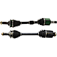 Front, Driver and Passenger Side Axle Assembly - Set of 2, 2.3L, 4Cyl