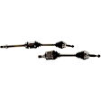 2007 Scion tC - Front, Driver and Passenger Side Axle Assembly, New, 2.4L 4Cyl