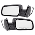 Driver and Passenger Side Mirror, Power Adjust, Non-Heated, Manual Folding, Textured Black, No Signal Light, No Memory, No Puddle Light, No Auto-Dim, No Blind Spot Feature