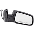 Driver and Passenger Side Mirror, Power Adjust, Non-Heated, Manual Folding, Textured Black, No Signal Light, No Memory, No Puddle Light, No Auto-Dim, No Blind Spot Feature