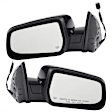 Driver and Passenger Side Mirror, Power Adjust, Heated, Manual Folding, Paintable, No Signal Light, No Memory, No Puddle Light, No Auto-Dim, No Blind Spot Feature