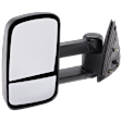2006 GMC Sierra 1500 HD - Driver and Passenger Side Towing Mirror, Manual Adjust, Non-Heated, Textured Black, Manual Folding, No Signal Light, Passenger Side - No Blind Spot Feature; Driver Side - With Blind Spot Corner Glass, No Memory, No Puddle Light, No Aut
