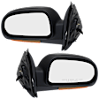 Driver and Passenger Side Mirrors, Power Adjust, Manual Folding, Heated, Textured Black, In-housing Signal Light, No Memory, No Puddle Light, No Auto-Dimming, No Blind Spot Feature