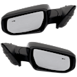 Driver and Passenger Side Mirrors, Power Adjust, Manual Folding, Heated, Paintable, No Signal Light, No Memory, No Puddle Light, No Auto-Dimming, With Blind Spot Detection in Glass