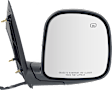 Driver and Passenger Side Mirror, Power Adjust, Heated, Manual Folding, Textured Black, No Signal Light, No Memory, No Puddle Light, No Auto-Dim, No Blind Spot Feature