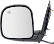 Driver and Passenger Side Mirror, Power Adjust, Heated, Manual Folding, Textured Black, No Signal Light, No Memory, No Puddle Light, No Auto-Dim, No Blind Spot Feature