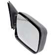 Driver and Passenger Side Towing Mirrors, Manual Adjust, Non-Heated, Manual Folding, Textured Black, Camper Type, with Wide Angle Glass(LH), without Wide Angle Glass(RH), Old Body Style
