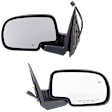 Driver and Passenger Side Mirror, Power Adjust, Heated, Manual Folding, Textured Black, No Signal Light, No Memory, No Puddle Light, No Auto-Dim, No Blind Spot Feature