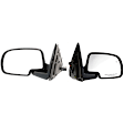 Driver and Passenger Side Mirror, Power Adjust, Heated, Manual Folding, Paintable, No Signal Light, No Memory, No Puddle Light, No Auto-Dim, No Blind Spot Feature