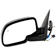 Driver and Passenger Side Mirror, Power Adjust, Heated, Manual Folding, Paintable, No Signal Light, No Memory, No Puddle Light, No Auto-Dim, No Blind Spot Feature