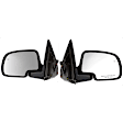 Driver and Passenger Side Mirror, Power Adjust, Heated, Manual Folding, Paintable, No Signal Light, No Memory, No Puddle Light, No Auto-Dim, No Blind Spot Feature