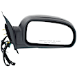 2004 Buick Rainier - Driver and Passenger Side Mirror, 1st Design, Power Adjust, Heated, Textured Black, Manual Folding, No Signal Light, No Blind Spot Feature, Without Memory Recall, No Puddle Light, No Auto-Dimming