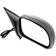 2004 Buick Rainier - Driver and Passenger Side Mirror, 1st Design, Power Adjust, Heated, Textured Black, Manual Folding, No Signal Light, No Blind Spot Feature, Without Memory Recall, No Puddle Light, No Auto-Dimming