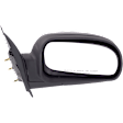 Driver and Passenger Side Mirrors, Manual Adjust, Manual Folding, Non-Heated, Textured Black, No Signal Light, No Memory, No Puddle Light, No Auto-Dimming