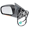 2004 Buick Rainier - Driver and Passenger Side Mirror, Without Memory, Power Adjust, Heated, Textured Black, Manual Folding, In-housing Signal Light, No Blind Spot Feature, With Memory, No Puddle Light, No Auto-Dimming