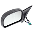 2004 Buick Rainier - Driver and Passenger Side Mirror, Without Memory, Power Adjust, Heated, Textured Black, Manual Folding, In-housing Signal Light, No Blind Spot Feature, With Memory, No Puddle Light, No Auto-Dimming