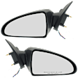 Driver and Passenger Side Mirrors, Power Adjust, Manual Folding, Non-Heated, Textured Black, No Signal Light, No Memory, No Puddle Light, No Auto-Dimming, No Blind Spot Feature
