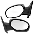 Driver and Passenger Side Mirror, Manual Adjust, Non-Heated, Manual Folding, Textured Black, No Signal Light, No Memory, No Puddle Light, No Auto-Dim, No Blind Spot Feature