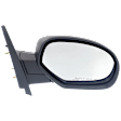 Driver and Passenger Side Mirror, Manual Adjust, Non-Heated, Manual Folding, Textured Black, No Signal Light, No Memory, No Puddle Light, No Auto-Dim, No Blind Spot Feature