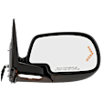 Driver and Passenger Side Mirror, Power Adjust, Heated, Power Folding, Paintable, In-glass Signal Light, LH - No Memory, Puddle Light, and Auto-Dimming; RH - w/ Memory, Puddle Light, and Auto-Dimming