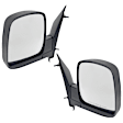 Driver and Passenger Side Mirror, Manual Adjust, Non-Heated, Manual Folding, Textured Black, No Signal Light, No Memory, No Puddle Light, No Auto-Dim, No Blind Spot Feature