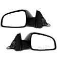 Driver and Passenger Side Mirrors, Power Adjust, Manual Folding, Non-Heated, Textured Black, No Signal Light, No Memory, No Puddle Light, No Auto-Dimming, No Blind Spot Feature