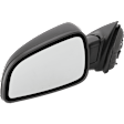 Driver and Passenger Side Mirrors, Power Adjust, Manual Folding, Non-Heated, Textured Black, No Signal Light, No Memory, No Puddle Light, No Auto-Dimming, No Blind Spot Feature
