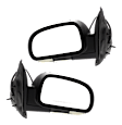 Driver and Passenger Side Mirrors, Power Adjust, Power Folding, Heated, Textured Black, In-housing Signal Light, No Memory, No Puddle Light, No Auto-Dimming, No Blind Spot Feature