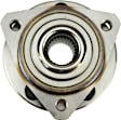 Front, Driver and Passenger Side Wheel Hub, 5 Lugs, With Bearing